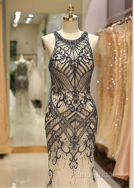 Tulle Jewel Beadings Mermaid Formal Dresses Secondary image