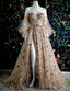 Light Color Exquisite Elegant Fashion Long Tulle Ball Gown Formal Evening Dresses