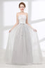Tulle & Satin Strapless Neckline A-line Bridesmaid Dresses With Bowknot