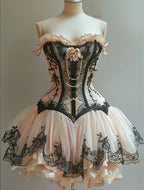 Unique Ball Gown Sweetheart Tulle Lace Short Homecoming Dresses 20Th Birthday Outfits