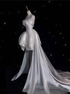 Unique Sheath Strapless Sequin Short White Wedding Dresses Brides Dresses