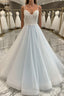 Unique sweetheart tulle lace long Formal Prom dress, lace evening dress