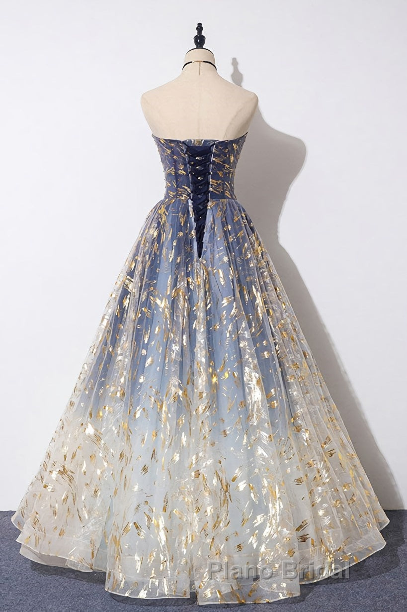 Unique tulle lace long Formal Prom dress tulle formal dress
