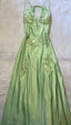 V-Neck Long Formal Prom Dresses ,Light Green Formal Evening Formal Gown