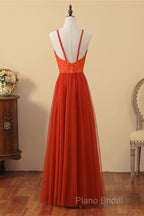 V-Neck Sienna Lace Top Bridesmaid Dresses