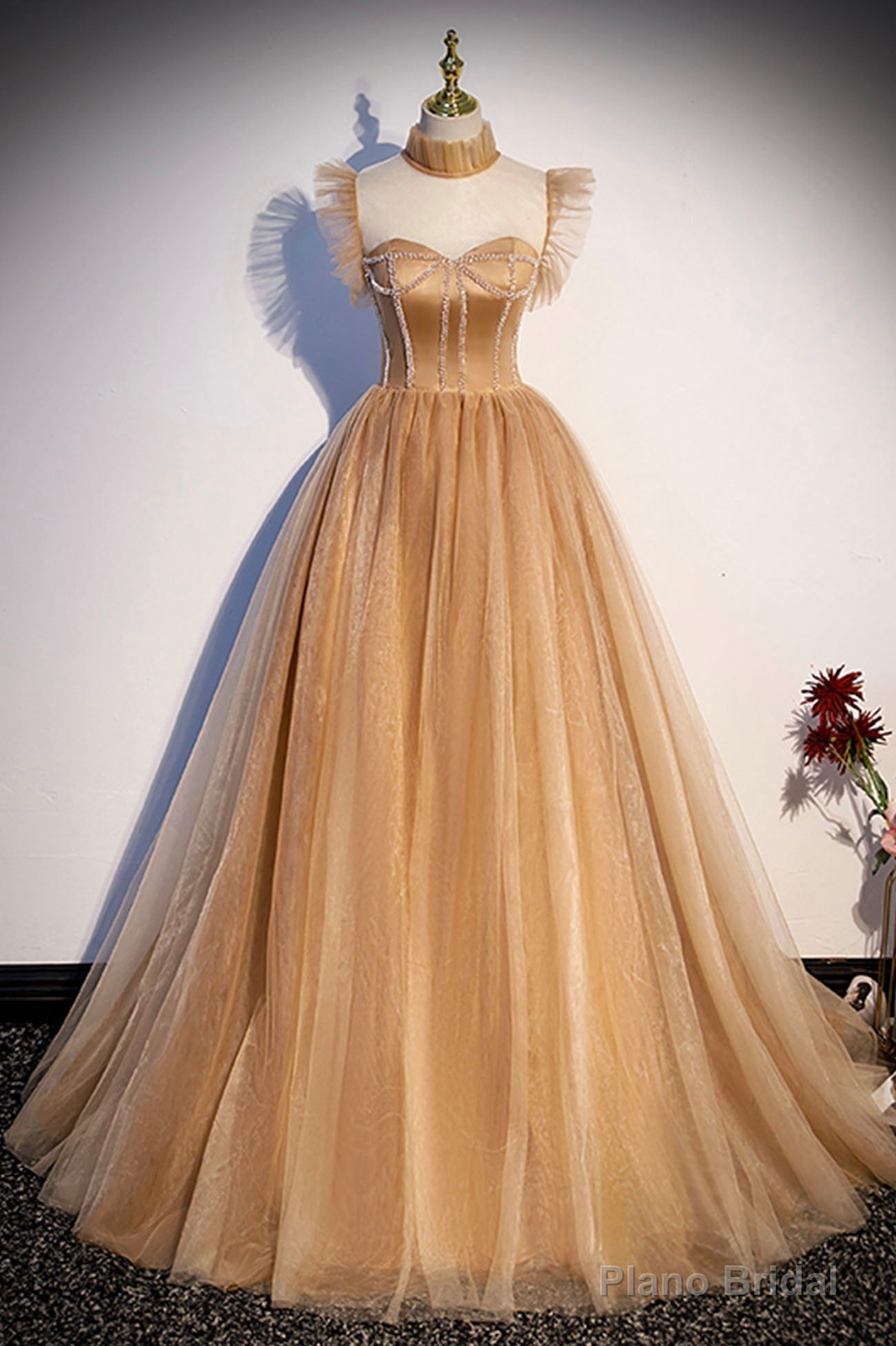Sweet Tulle Long Prom Dresses, Lovely A-Line Princess Dresses Main image