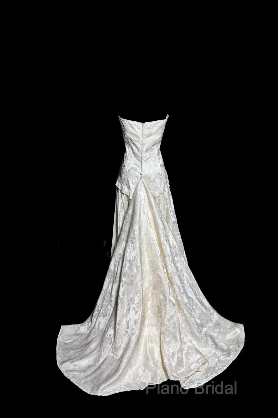 Vintage A Line Strapless White Lace Formal Prom Gown Fairy Formal Prom Dresses Secondary image