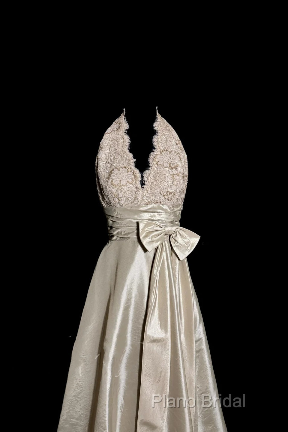 Vintage A Line V Neckline Champagne Lace Formal Prom Gown Fairy Formal Prom Dresses