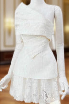 Vintage A Line White Lace Homecoming Dresses 18Th Birthday Outfits