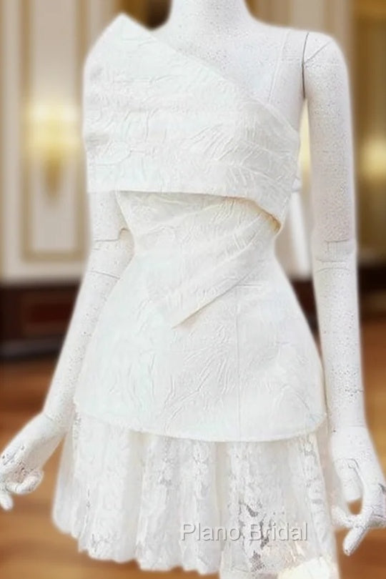 Vintage A Line White Lace Homecoming Dresses 18Th Birthday Outfits