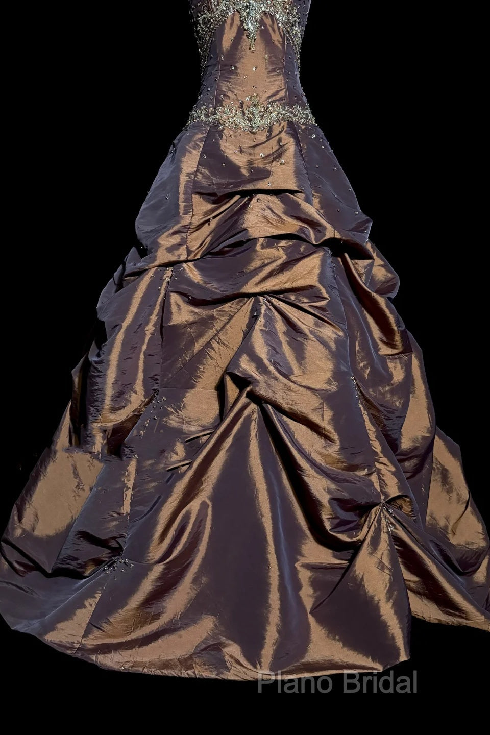 Vintage Ball Gown Halter Brown Sleeveless Long Formal Prom Gown Fairy Formal Prom Dresses