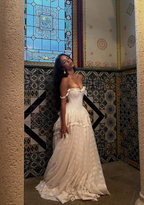 Vintage Ball Gown Off The Shoulder Satin Lace Formal Prom Dresses Wedding Dresses