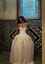 Vintage Ball Gown Off The Shoulder Satin Lace Formal Prom Dresses Wedding Dresses