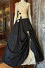 Vintage Ball Gown Sleeveless Long Black Formal Dresses Formal Prom Dresses