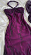 Vintage Blue Chiffon Long Formal Prom Dresses Elegant  Beaded Party Dresses