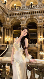Vintage Champagne Formal Prom Dresses Mermaid Birthday Outfits