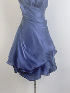 Vintage Dark Green Halter Neck Floral Mini Homecoming Dresses