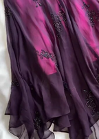 Vintage Dark Purple Halter-Neck Beaded Ruffled Charming Formal Prom Dresses Formal Evening Dresses Party Dresses