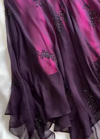 Vintage Dark Purple Halter-Neck Beaded Ruffled Charming Formal Prom Dresses Formal Evening Dresses Party Dresses