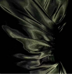 Vintage Emerald Green V-Neck Ruffled Satin Long Formal Prom Dresses