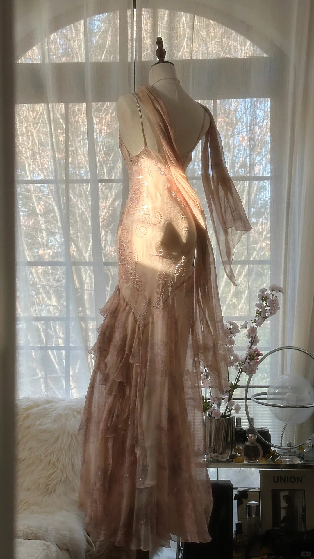 Vintage Formal Evening Dresses, Sleeveless Long Party Gowns