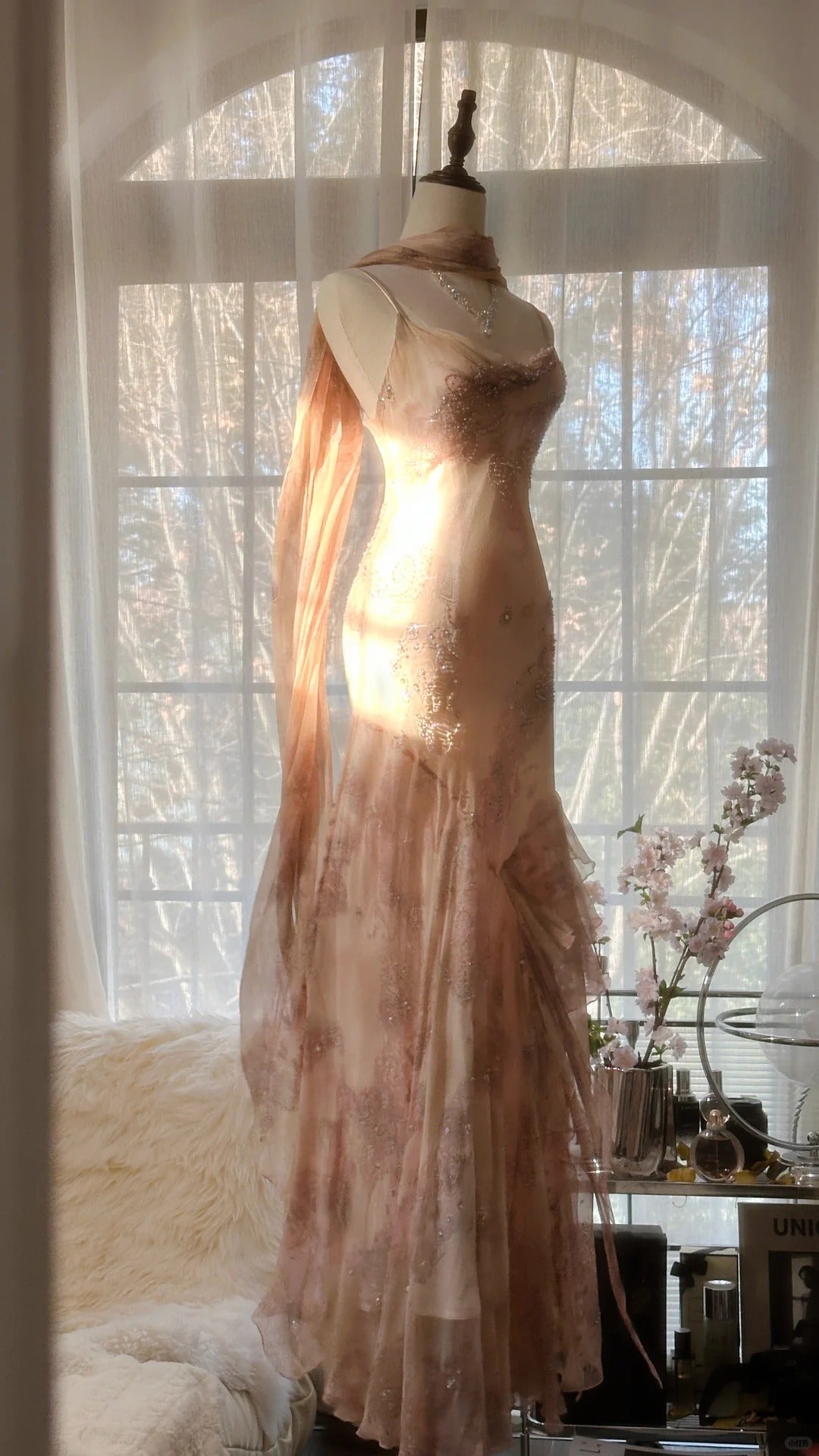 Vintage Formal Evening Dresses, Sleeveless Long Party Gowns