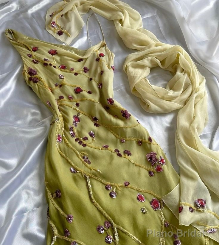 vintage floral dress Long Prom Dress Party Gown Evening Dress Main image