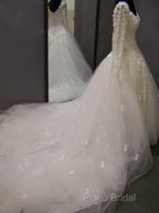 Vintage Long Sleeves Wedding Dresses Princess