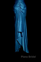 Vintage Mermaid Halter Neck Royal Blue Satin Backless Formal Prom Gown Fairy Formal Prom Dresses