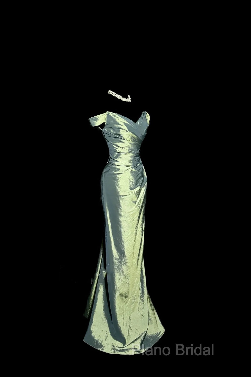 Vintage Mermaid Off The Shoulder Green Long Formal Prom Gown Fairy Formal Prom Dresses Secondary image