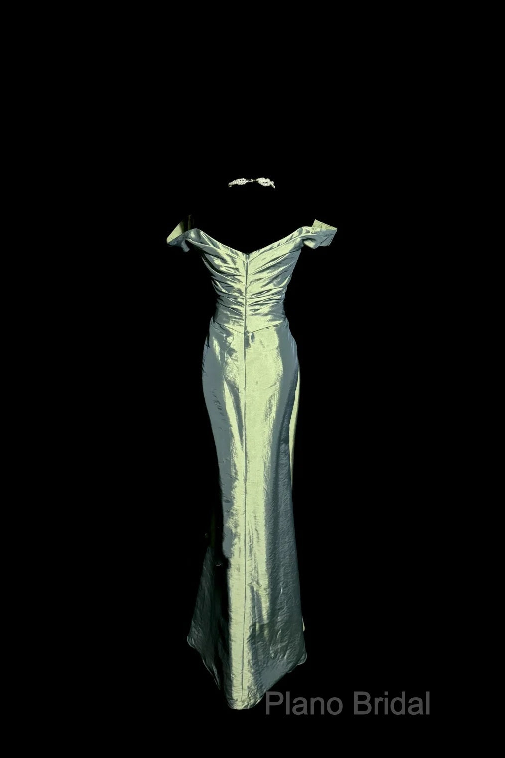 Vintage Mermaid Off The Shoulder Green Long Formal Prom Gown Fairy Formal Prom Dresses