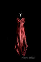 Vintage Mermaid Spaghetti Straps Satin Burgundy Formal Prom Gown Fairy Formal Prom Dresses