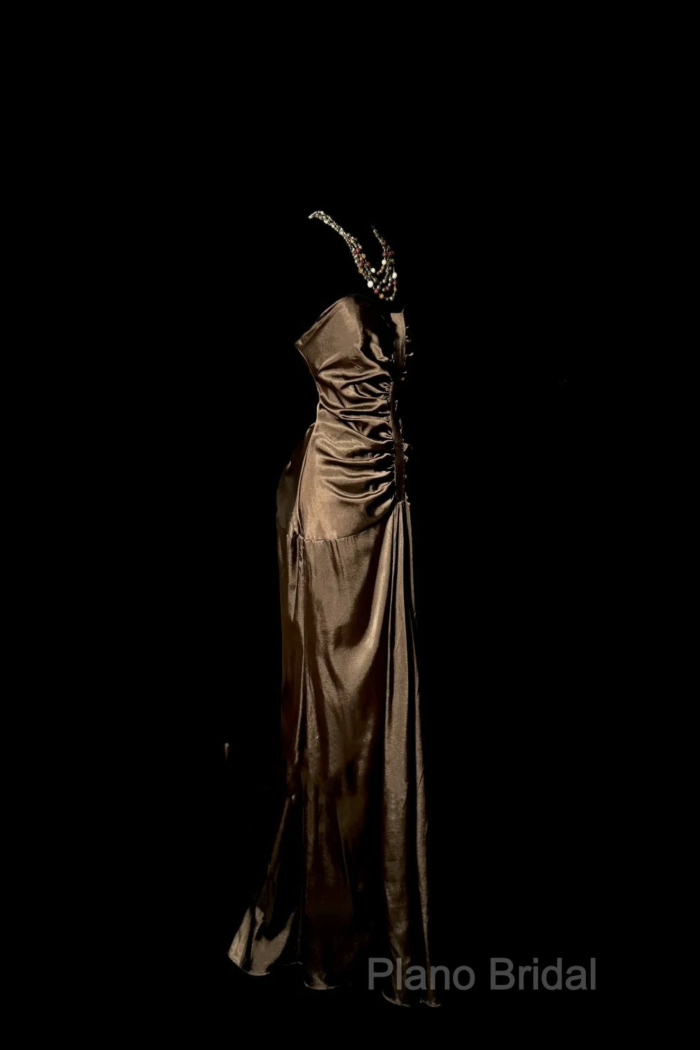 Vintage Mermaid Sweetheart Brown Long Formal Prom Gown Fairy Formal Prom Dresses