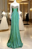 Vintage Mermaid Sweetheart Green Long Formal Prom Gown Fairy Formal Prom Dresses