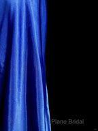 Vintage Mermaid Sweetheart Neckline Royal Blue Satin Backless Formal Prom Gown Fairy Formal Prom Dresses