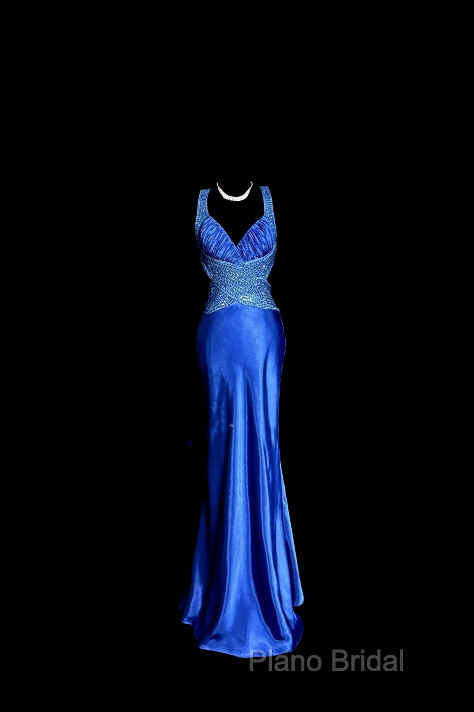 Vintage Mermaid Sweetheart Neckline Royal Blue Satin Backless Formal Prom Gown Fairy Formal Prom Dresses