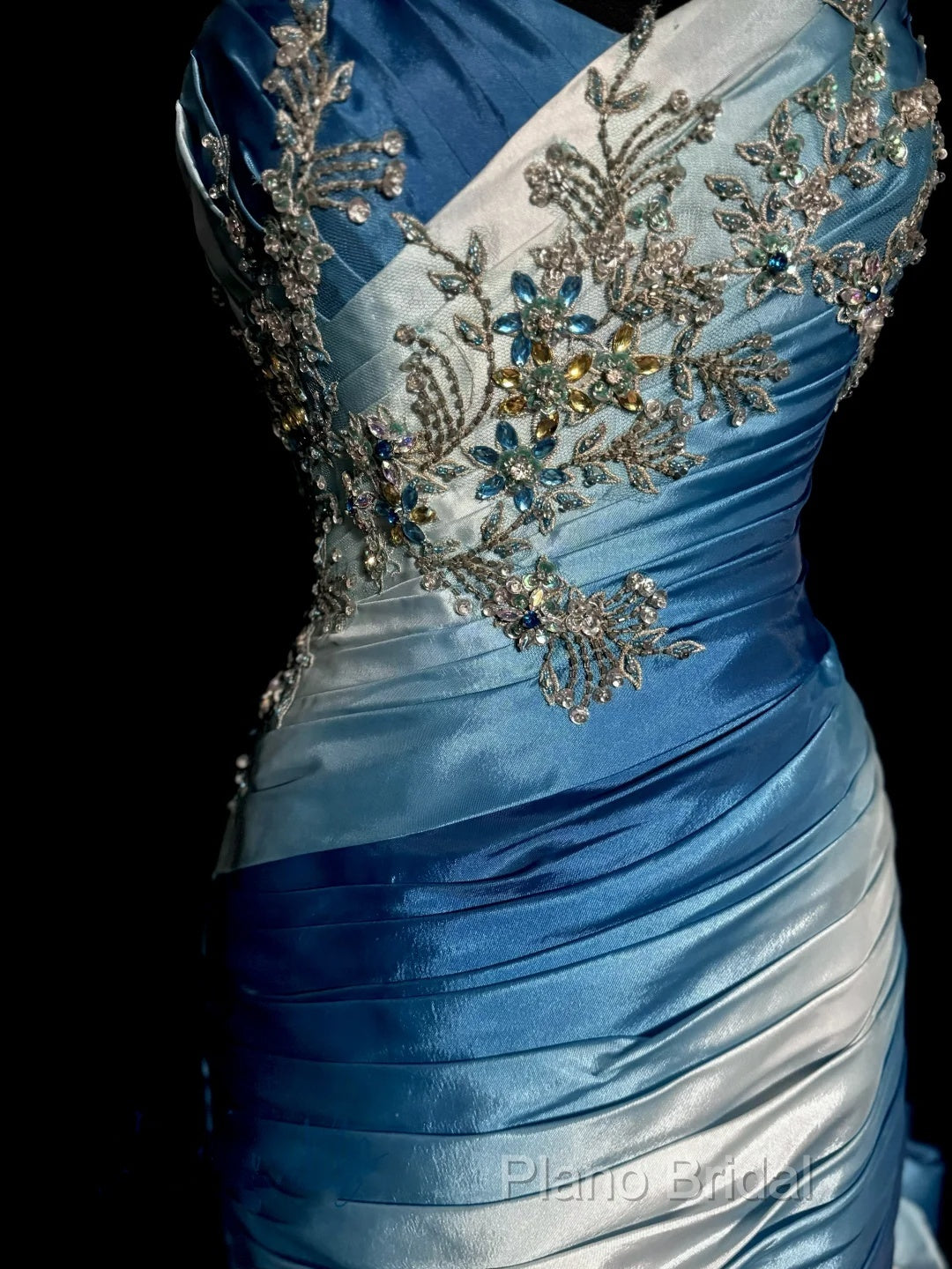 Vintage Mermaid Sweetheart Sleeveless Long Blue Formal Prom Gown Fairy Formal Prom Dresses