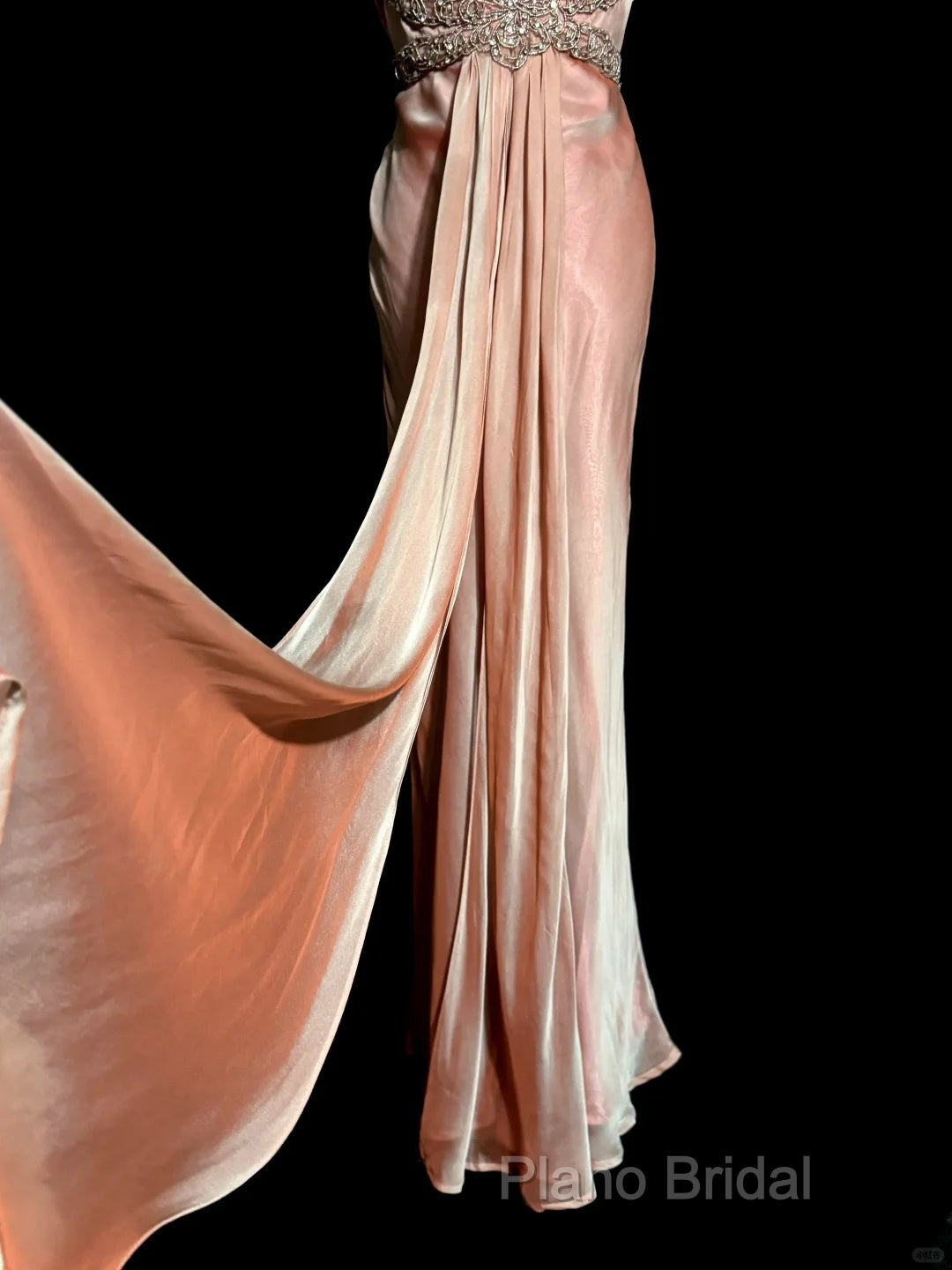 Vintage Mermaid V Neckline Pink Backless Long Formal Prom Gown Fairy Formal Prom Dresses