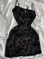 Vintage Purple Black Lace Strap Mini Homecoming Dresses