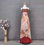 Vintage Red-Brown Gilded Gradient Spaghetti Strap Beaded Satin Long Formal Prom Dresses