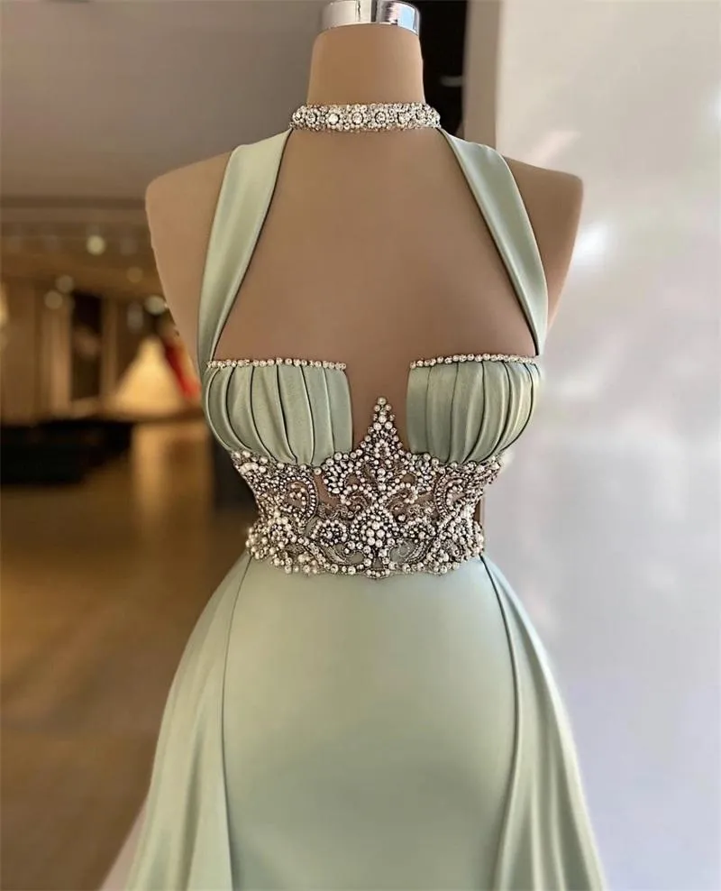 Vintage Sage Green Formal Prom Dresses Long Formal Prom Dresses Secondary image