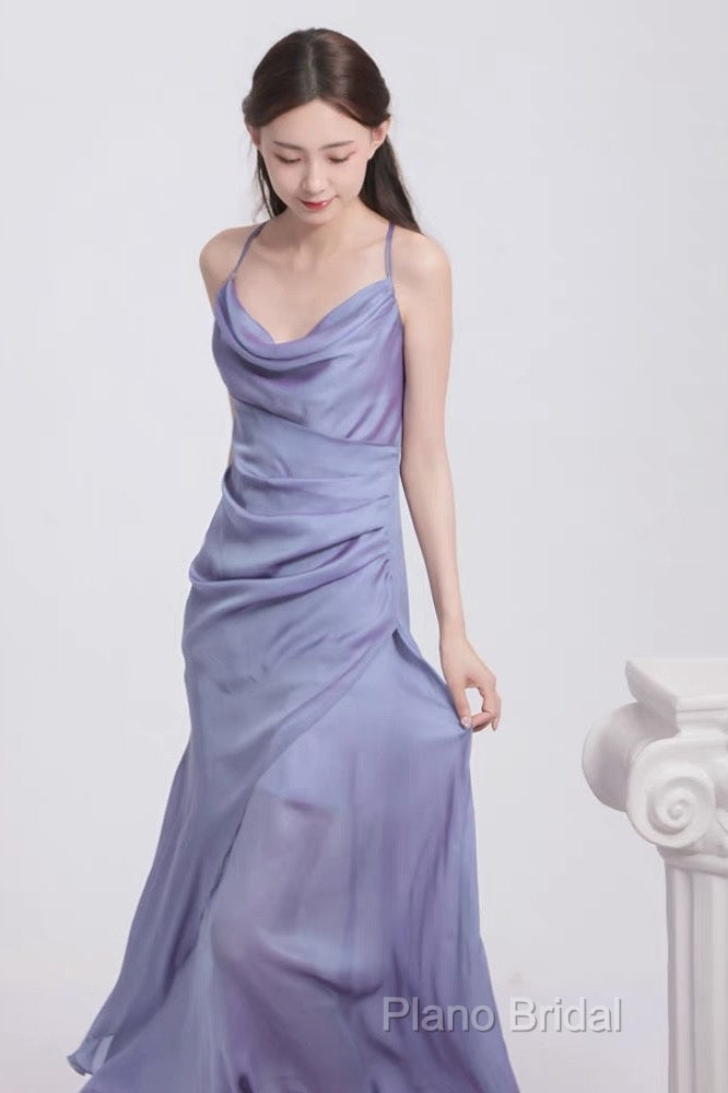 Vintage Sheath Halter Lilac Ankle Length Formal Prom Dresses Birthday Outfits