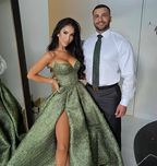 Vintage Spaghetti Straps Green Formal Prom Dresses Long Formal Prom Dresses