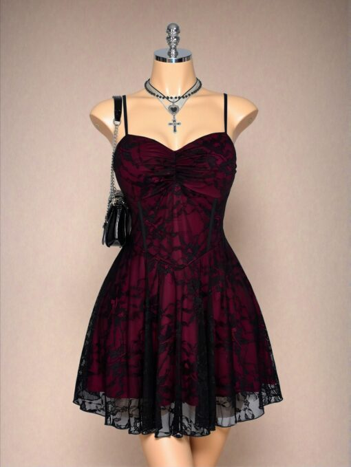 Vintage Spaghetti Straps V Neck A Line Short Graduation Homecoming Dresses 20Th Birthday Outfits Secondary image