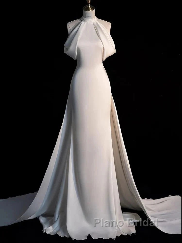Weitese Dresses Formal Prom Dresses Stores Gorgeous Halter Mermaid Long Formal Prom Dresses Light Wedding Dresses With Train Party Dresses Formal WomenS Dresses