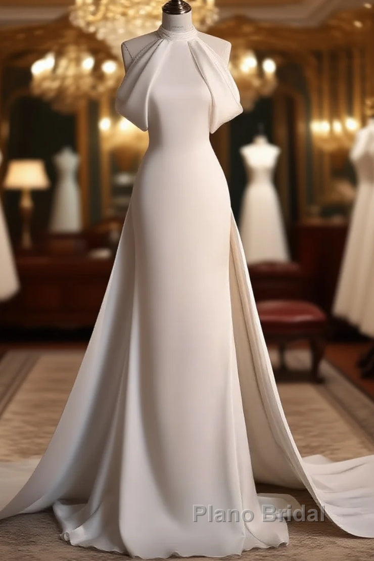 Weitese Dresses Formal Prom Dresses Stores Gorgeous Halter Mermaid Long Formal Prom Dresses Light Wedding Dresses With Train Party Dresses Formal WomenS Dresses Main image