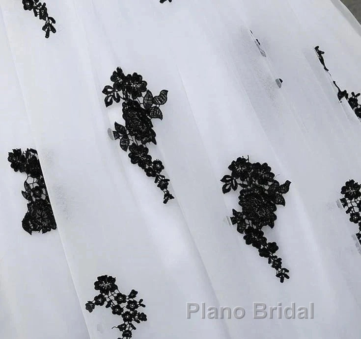 Weitese Formal WomenS Dresses Strapless Beautiful White And Black Long Formal Prom Dresses Ball Gown Wedding Dresses Formal Prom Clothing