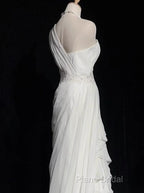 White Bodycon Satin Tulle Long Formal Prom Dresses Simple Wedding Dresses