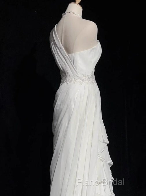 White Bodycon Satin Tulle Long Formal Prom Dresses Simple Wedding Dresses