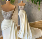 Ivory Formal Prom Dresses With Pearl Formal Prom Dresses Formal Evening Dresses